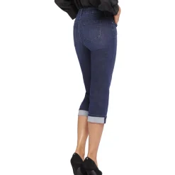 Marilyn Mid-Rise Cropped Straight Leg Jeans