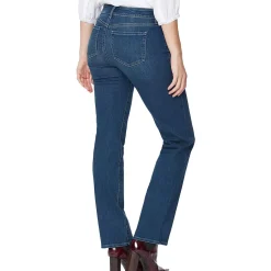 Marilyn Mid-Rise Stretch Straight Leg Jeans