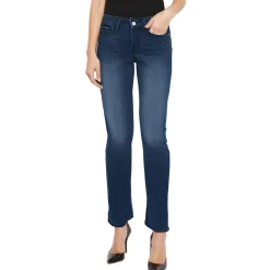 Marilyn Mid-Rise Stretch Straight Leg Jeans