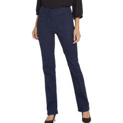 Marilyn Pull On Flat Front Straight Leg Pants