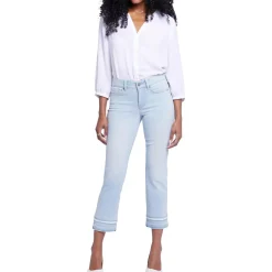 Marilyn Raw Hem Denim Straight Leg Jeans