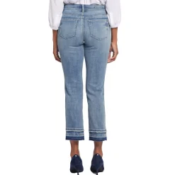 Marilyn Raw Hem Denim Straight Leg Jeans
