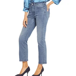 Marilyn Straight Pocket Denim Ankle Jeans