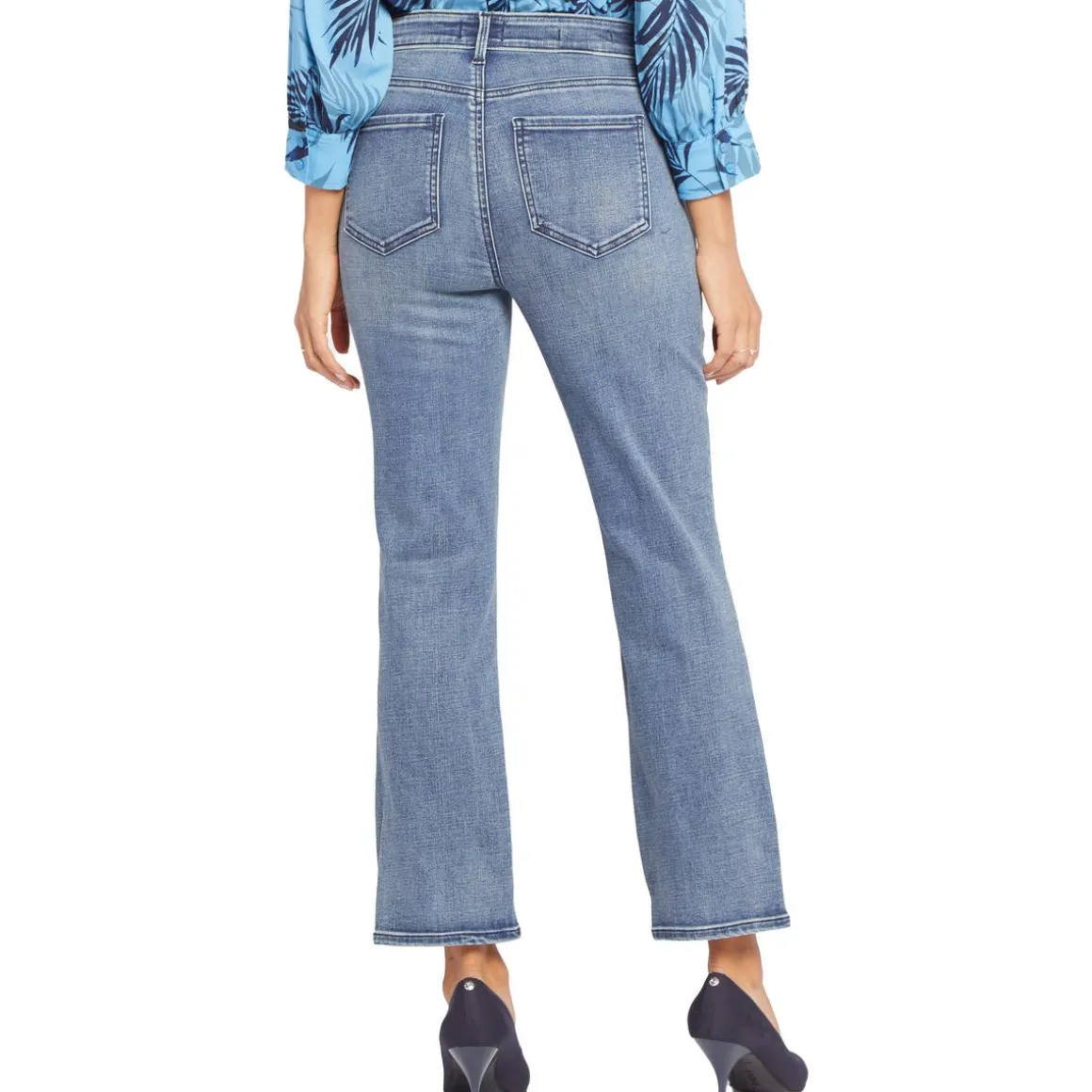 Marilyn Straight Pocket Denim Ankle Jeans