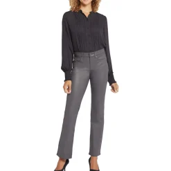 Marilyn Uplift Coated Modal Straight Leg Jeans