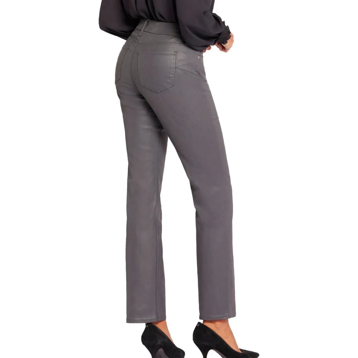 Marilyn Uplift Coated Modal Straight Leg Jeans