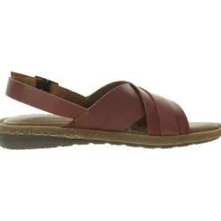 Marina Buckle Leather Flatform Sandals