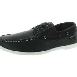 Marina Lace-Up Faux Leather Loafers