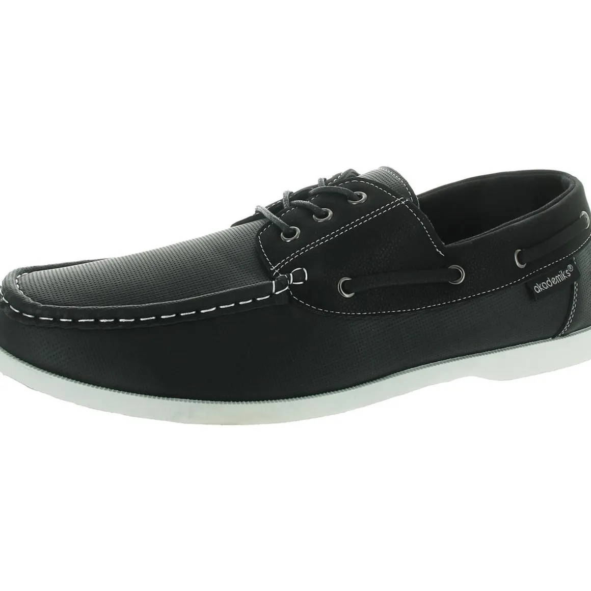Marina Lace-Up Faux Leather Loafers