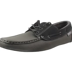 Marina Lace-Up Faux Leather Loafers