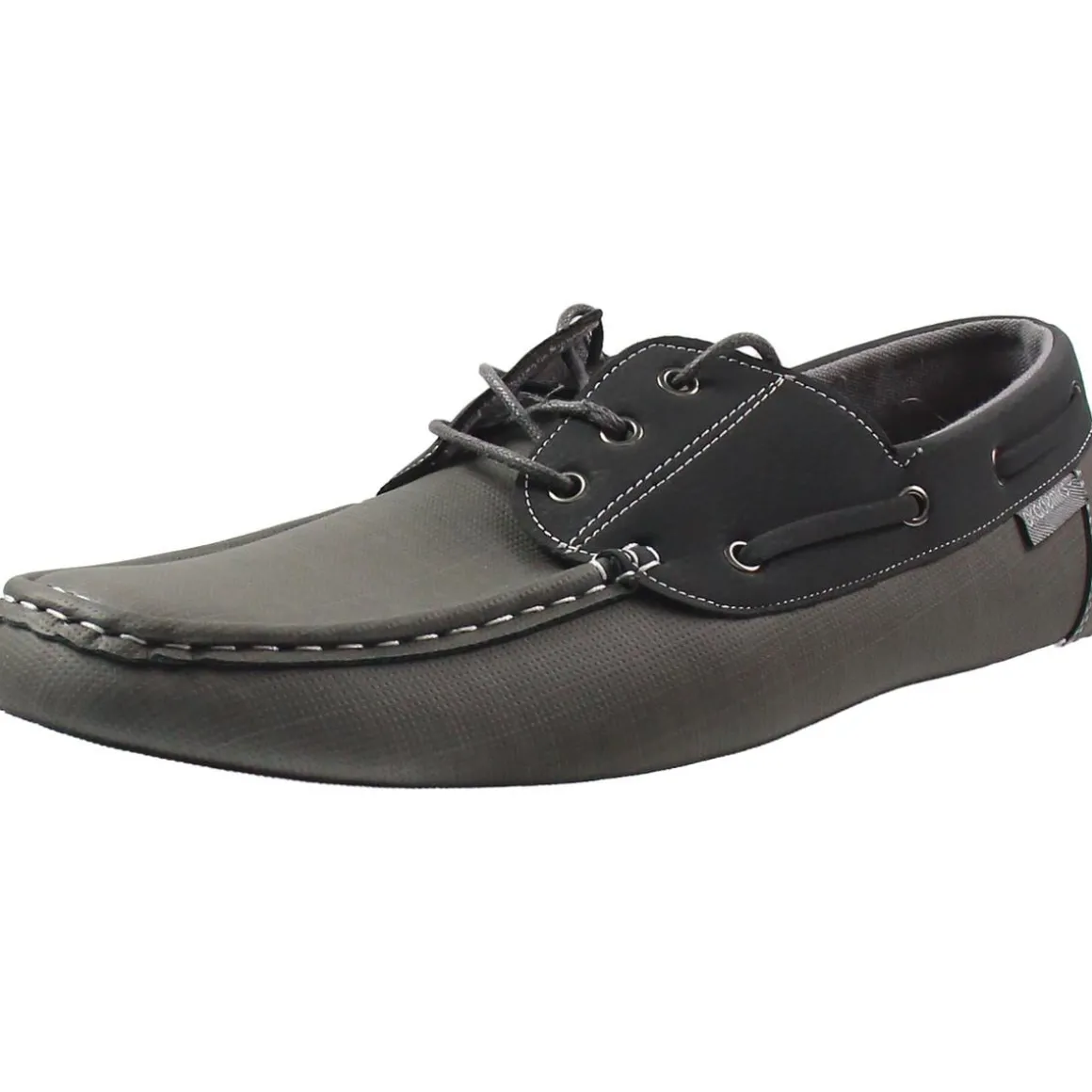 Marina Lace-Up Faux Leather Loafers
