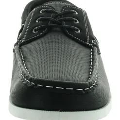 Marina Lace-Up Faux Leather Loafers