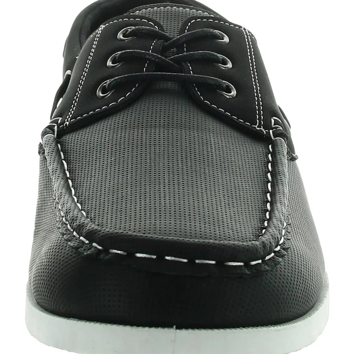 Marina Lace-Up Faux Leather Loafers