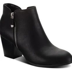 Marinaa Zip Up Slip On Ankle Boots