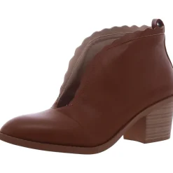 Maris Faux Leather Block Heel Shooties