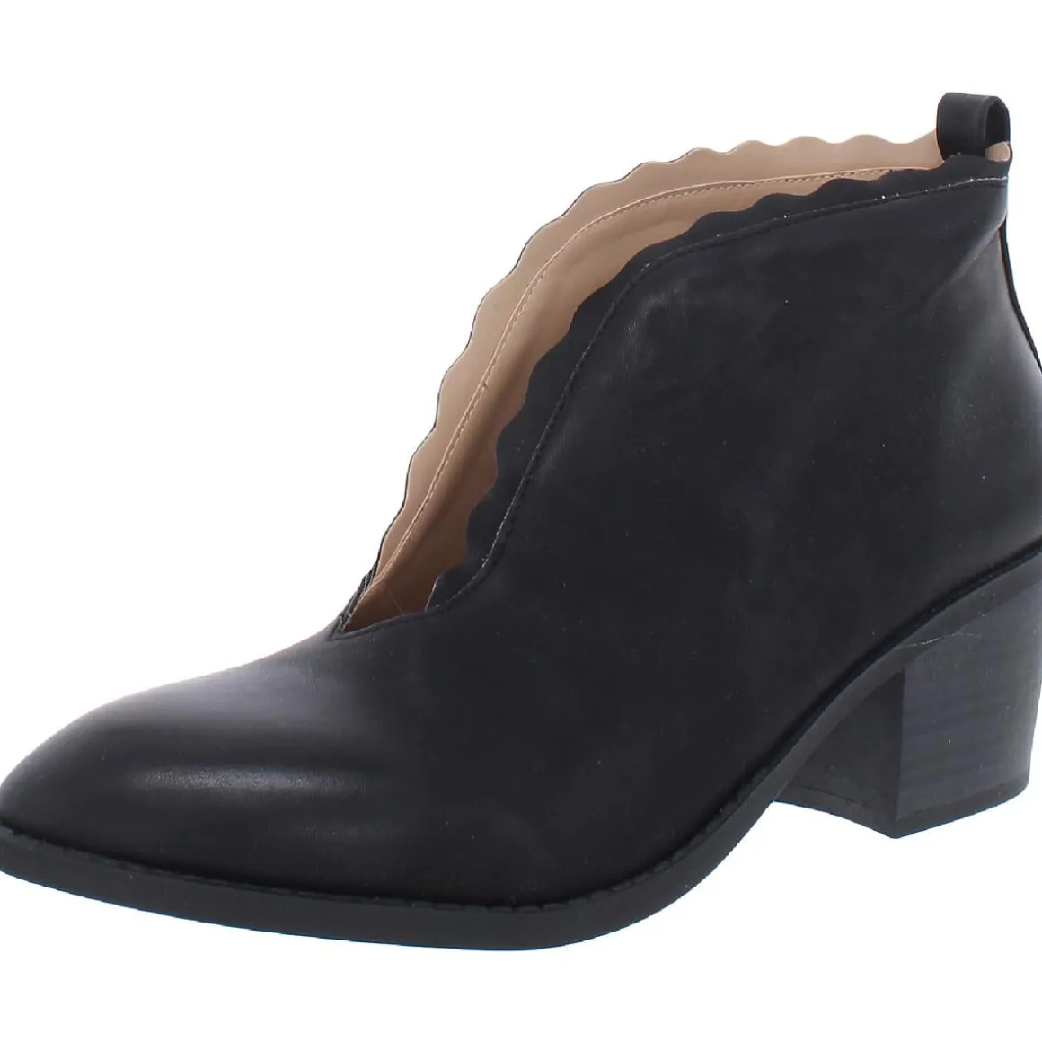 Maris Faux Leather Block Heel Shooties