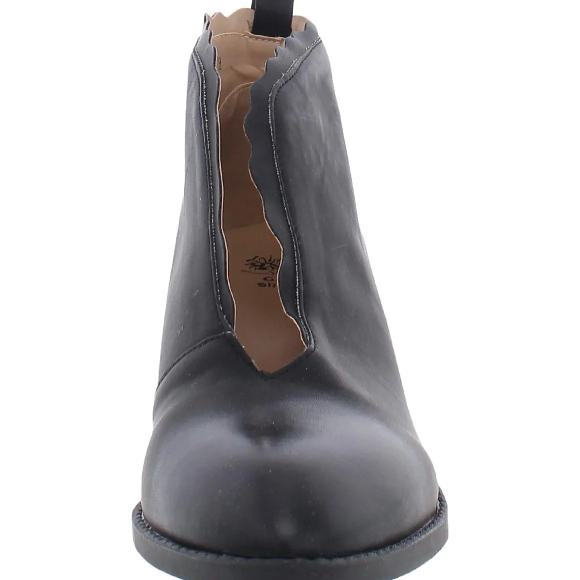 Maris Faux Leather Block Heel Shooties