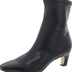 Marla Solid Faux Leather Ankle Boots
