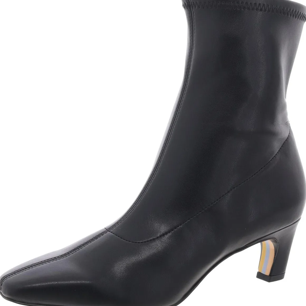 Marla Solid Faux Leather Ankle Boots