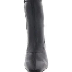 Marla Solid Faux Leather Ankle Boots