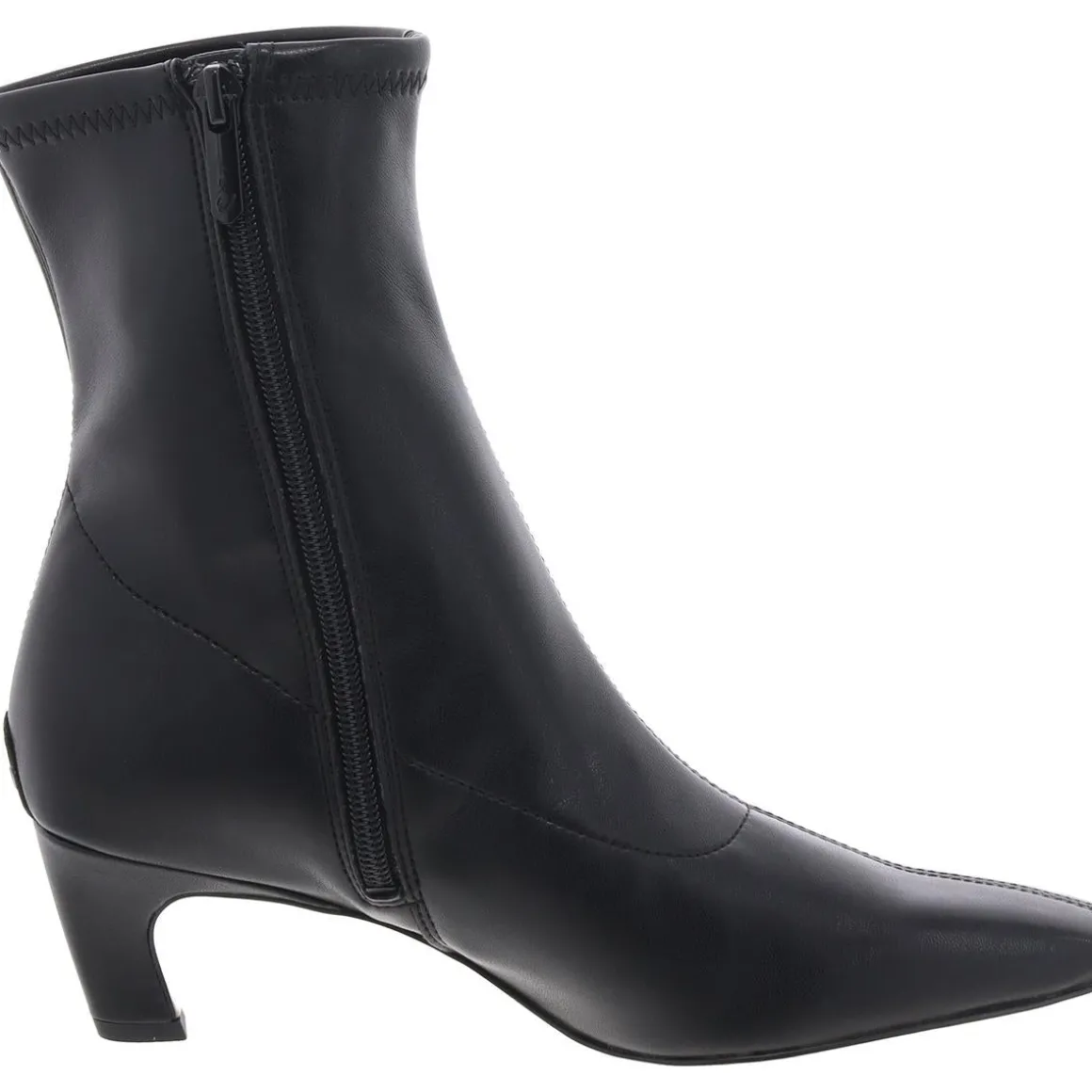 Marla Solid Faux Leather Ankle Boots