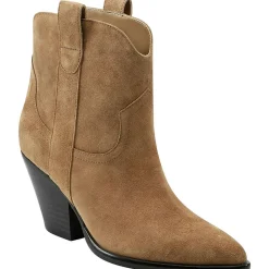 Marlie Solid Faux Suede Ankle Boots