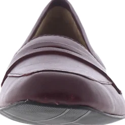 Marlowe Leather Square Toe Penny Loafers