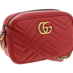 Marmont 2 Chevron Leather Shoulder Handbag