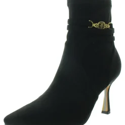 Marsella Embellished Faux Suede Booties