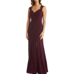 Matte Jersey Maxi Evening Dress