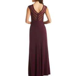 Matte Jersey Maxi Evening Dress