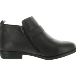 MAVERICK Buckle Leather Ankle Boots