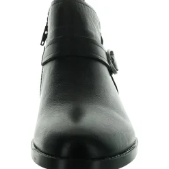 MAVERICK Buckle Leather Ankle Boots