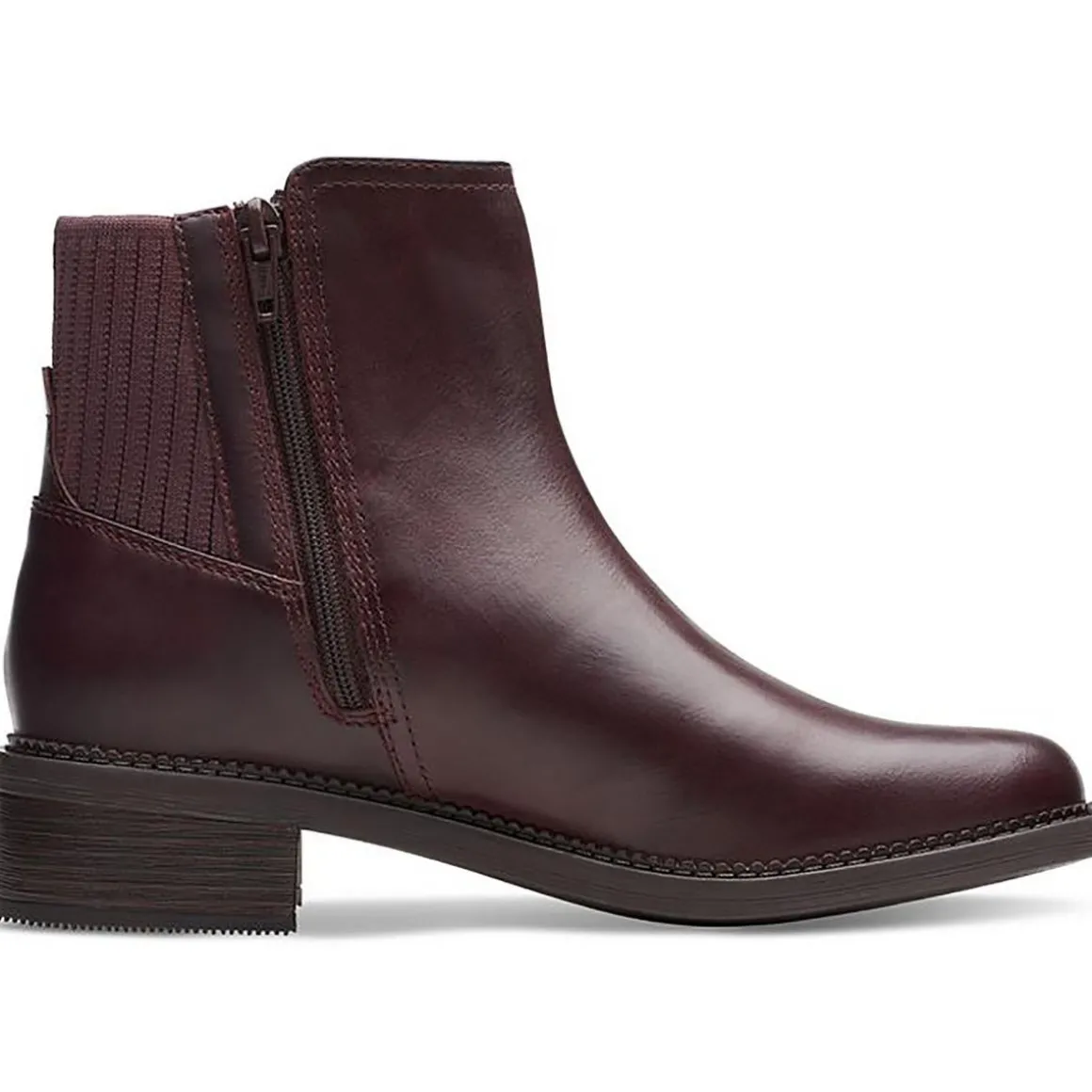 MAY PALM Faux Leather Zipper Ankle Boots