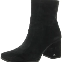 Mayla Suede Square Toe Ankle Boots