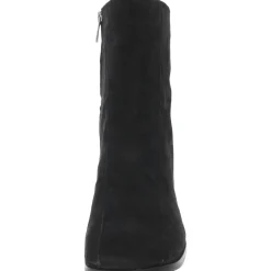 Mayla Suede Square Toe Ankle Boots