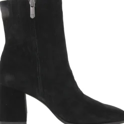 Mayla Suede Square Toe Ankle Boots