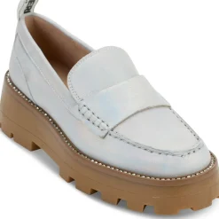 Maysun Shimmer Suede Loafers