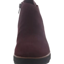 Mazy Harwich Suede Mixed Media Wedge Boots