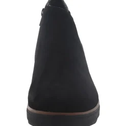 Mazy Harwich Suede Mixed Media Wedge Boots