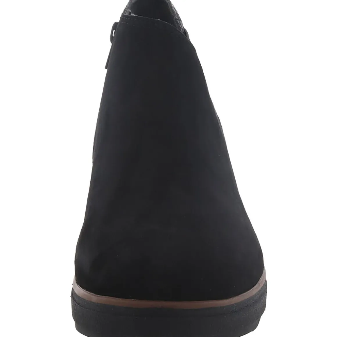 Mazy Harwich Suede Mixed Media Wedge Boots