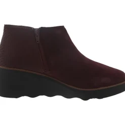 Mazy Harwich Suede Mixed Media Wedge Boots