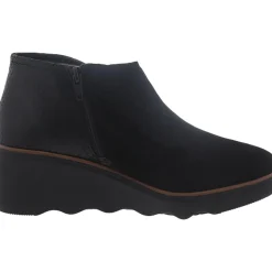 Mazy Harwich Suede Mixed Media Wedge Boots