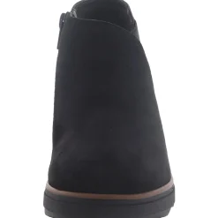 Mazy Harwich Suede Mixed Media Wedge Boots