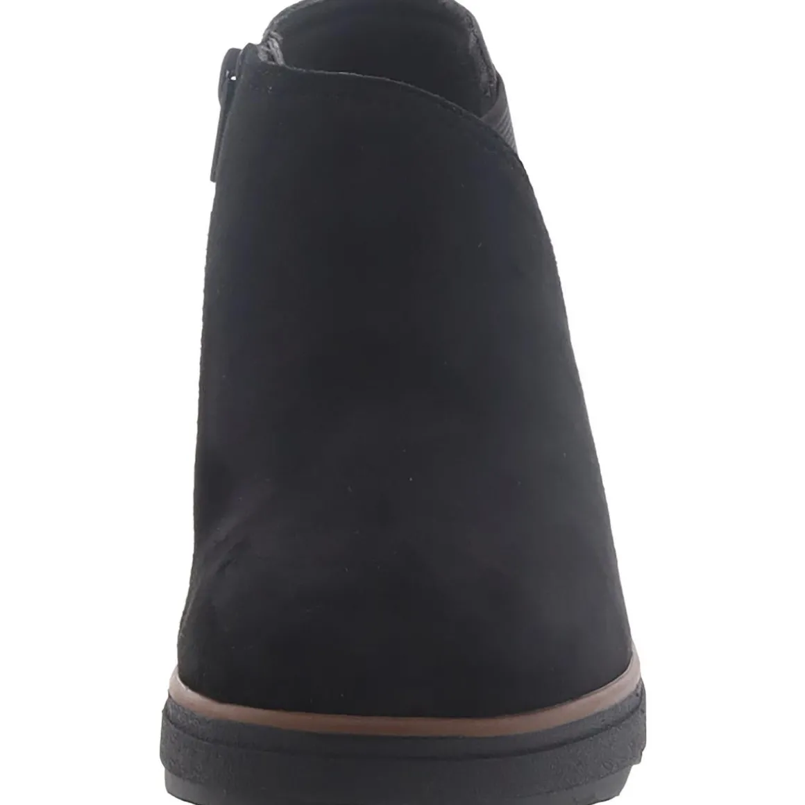 Mazy Harwich Suede Mixed Media Wedge Boots