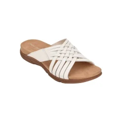 Meadow Leather Slip On Huarache Sandals
