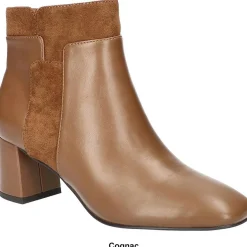 Medley Block Heel Faux Leather Ankle Boots