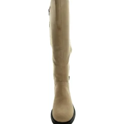 Medtate Faux Leather Zipper Knee-High Boots