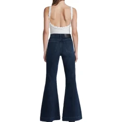 Megaflare Faded Denim Flared Jeans