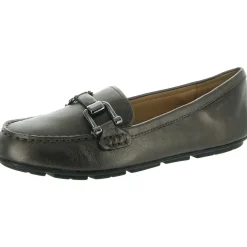 Megan Leather Slip On Loafers